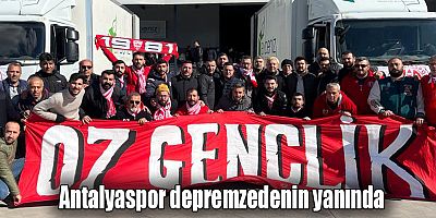 Antalyaspor depremzedenin yanında