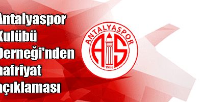 Antalyaspor Kulübü Derneği'nden hafriyat açıklaması