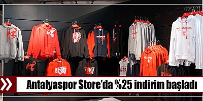 Antalyaspor Store’da %25 indirim başladı