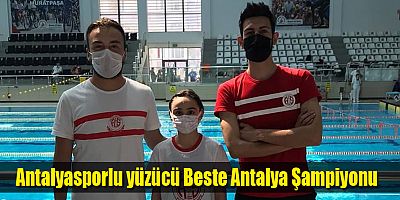 Antalyasporlu yüzücü Beste Antalya Şampiyonu