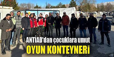ANTİAD'dan çocuklara umut oyun konteyneri