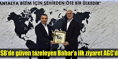 AOSB’de güven tazeleyen Bahar’a ilk ziyaret AGC’den