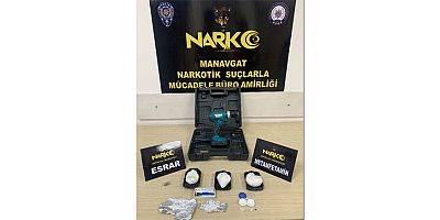 Araç direksiyonuna gizlenmiş uyuşturucu Emniyet ekiplerince yakalandı