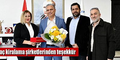 Araç kiralama şirketlerinden teşekkür