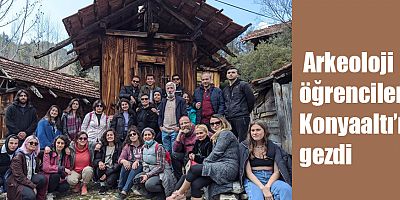  Arkeoloji öğrencileri Konyaaltı’nı gezdi