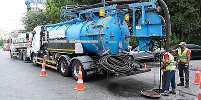 ASAT Alanya’da yağmursuyu hatlarını temizliyor