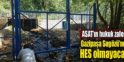 ASAT’ın hukuk zaferi... Gazipaşa Sugözü’nde HES olmayacak