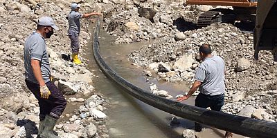 ASAT Kemer’de sorunlu içme suyu hattını yeniledi