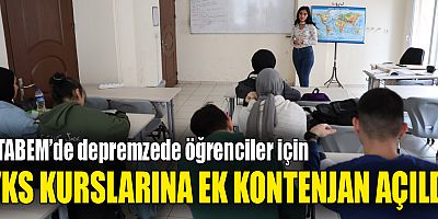 ATABEM’de depremzede öğrenciler için YKS kurslarına ek kontenjan açıldı