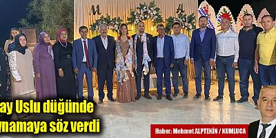 Atay Uslu düğünde oynamaya söz verdi