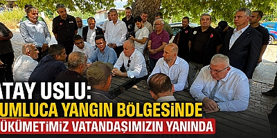 Atay Uslu: Kumluca yangın bölgesinde hükümetimiz vatandaşımızın yanında