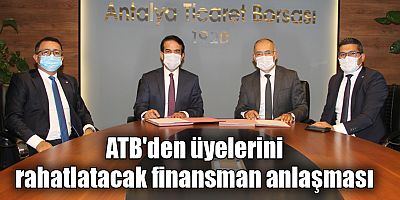 ATB'den üyelerini rahatlatacak finansman anlaşması
