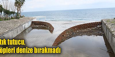 Atık tutucu, çöpleri denize bırakmadı