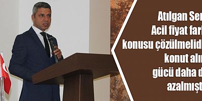 Atılgan Sert: Acil fiyat farkı konusu çözülmelidir