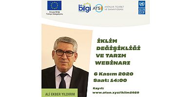 ATSO’dan İklim Değişikliği ve Tarım Webinarı