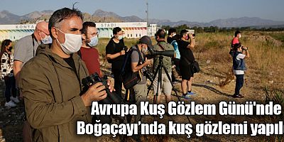 Avrupa Kuş Gözlem Günü'nde Boğaçayı’nda kuş gözlemi yapıldı