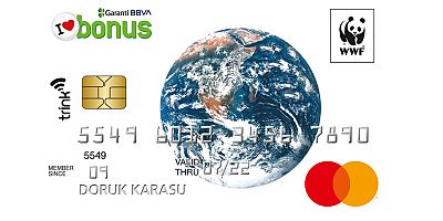 Avrupa’nın ilk  çevreci kartı Garanti BBVA Çevreci Bonus Kart artık geri dönüştürülebilir plastikten üretiliyor
