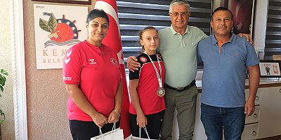 Avrupa Şampiyonu Judocudan Başkan Topaloğlu’na ziyaret 