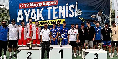 Ayak Tenisi ’19 Mayıs Kupası’ için oynandı