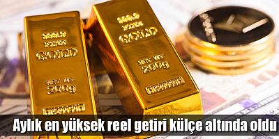 Aylık en yüksek reel getiri külçe altında oldu