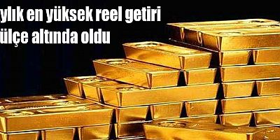 Aylık en yüksek reel getiri külçe altında oldu