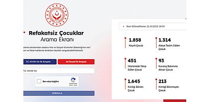 Bakan Yanık: “Refakatsiz çocuklar için Bakanlık web sitemizde sorgu ekranı açtık”