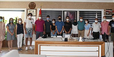 Başarılarını Başkan Topaloğlu ile paylaştılar