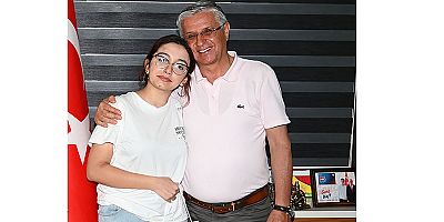 Başarısını Başkan Topaloğlu ile paylaştı 