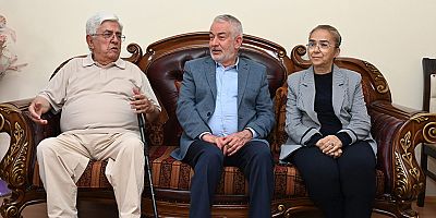 Başdeğirmen çiftinden Bolat Tamer’e taziye ziyareti