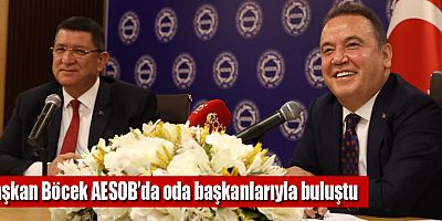 Başkan Böcek AESOB’da oda başkanlarıyla buluştu