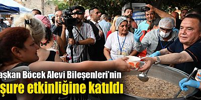 Başkan Böcek Alevi Bileşenleri’nin Aşure etkinliğine katıldı