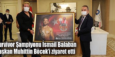 Başkan Böcek Balaban’a eliyle baklava yedirdi