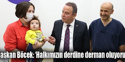 Başkan Böcek, Büyükşehir Sağlık Merkezini ziyaret etti