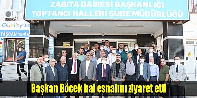 Başkan Böcek hal esnafını ziyaret etti