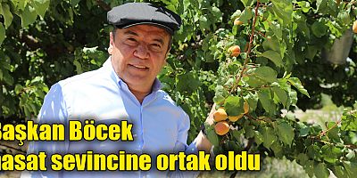 Başkan Böcek hasat sevincine ortak oldu