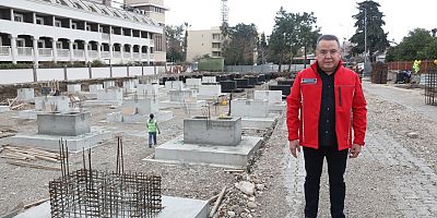 Başkan Böcek, Kemer Otopark ve Pazar Yeri inşaatını inceledi