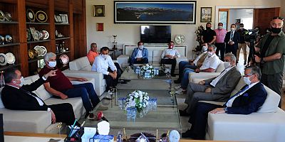 Başkan Böcek'ten Başkan Topaloğlu'na ziyaret