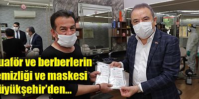 Başkan Böcek’ten berber ve kuaförlere destek