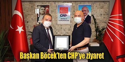 Başkan Böcek’ten CHP’ye ziyaret