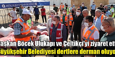 Başkan Böcek Ulukapı ve Çeltikçi’yi ziyaret etti
