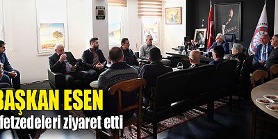 Başkan Esen afetzedeleri ziyaret etti