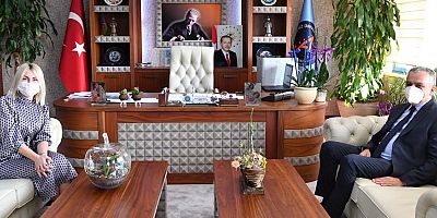 Başkan Esen’den Rektör Özkan’a ziyaret