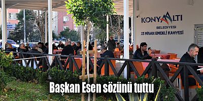 Başkan Esen sözünü tuttu