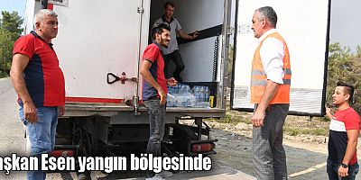 Başkan Esen yangın bölgesinde