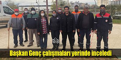 Başkan Genç çalışmaları yerinde inceledi