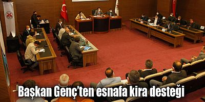 Başkan Genç’ten esnafa kira desteği