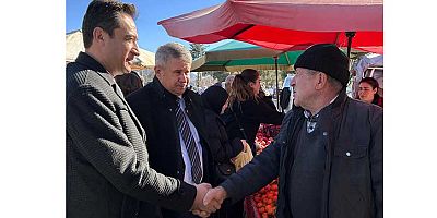 Başkan Kadir Koç'tan Ağlasun'da Pazar Ziyareti