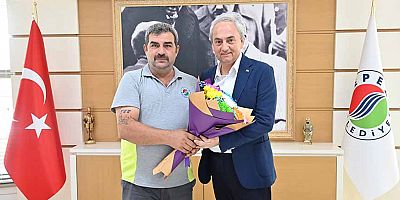 Başkan Kocagöz’den, duyarlı personele ödül