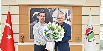 Başkan Kocagöz'ün konuğu Erhan Adem