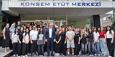 Başkan Kotan Etüt Merkezi'nde gençlerle buluştu